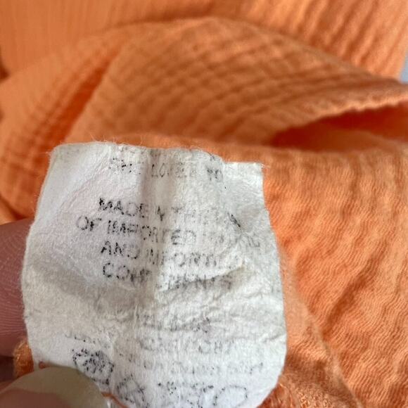 Show Me Your Mumu Johns Button Down Shirt in Orange Womens Size XS Guazy - Picture 9 of 14